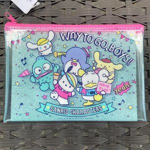Pink, Blue Sanrio Character Zipper Bag